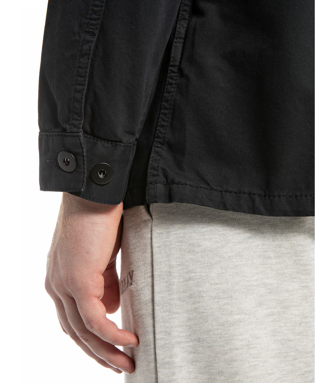 パッチ付きレギュラーフィットARMYジャケット 詳細画像 ブラック 8